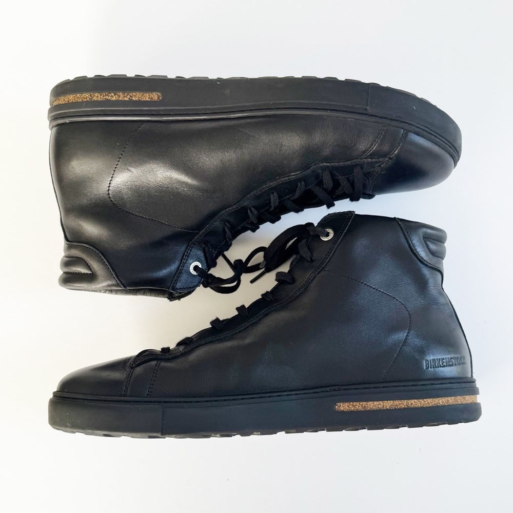 Birkenstock Bend Mid Sneaker in Black Leather | 45 - Picture 3 of 9